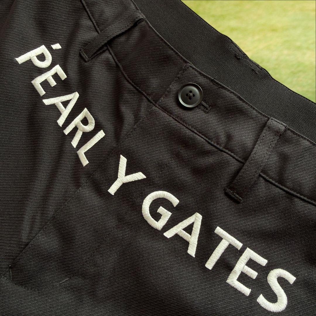 未使用級　パーリーゲイツ　パンツ　黒　4 M〜L相当　ブラックシリーズ　美品